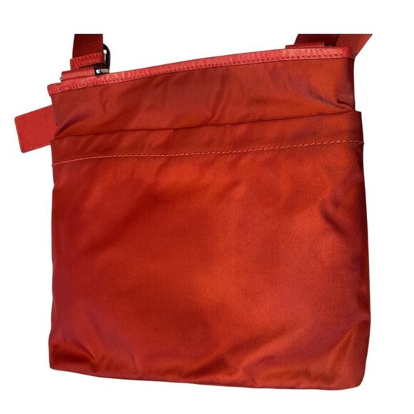 TUMI Nylon Crossbody Bag Orange Adjustable Strap Travel Organizer Purse - Picture 3 of 15